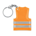 Portachiavi gilet rifrangente arancione - personalizzabile con logo