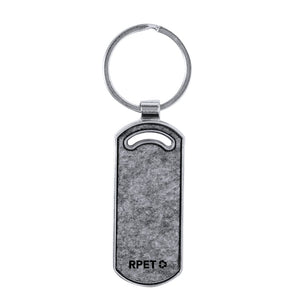 Portachiavi Hailton rettangolo - personalizzabile con logo