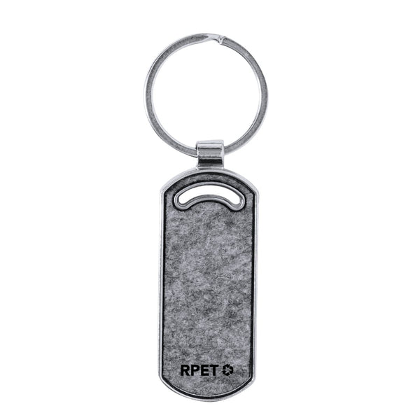 Portachiavi Hailton rettangolo - personalizzabile con logo