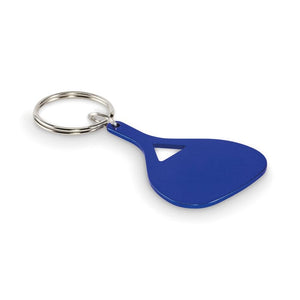 Portachiavi in alluminio tipo paletta Blu - personalizzabile con logo