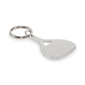 Portachiavi in alluminio tipo paletta Color  Color argento - personalizzabile con logo
