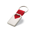 Portachiavi in metallo cuore rosso - personalizzabile con logo