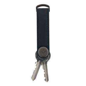 Portachiavi in pelle Key Organizer Blu - personalizzabile con logo