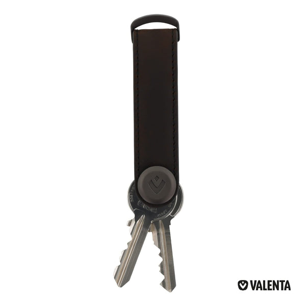 Portachiavi in pelle Key Organizer Marrone - personalizzabile con logo