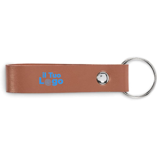 Portachiavi in PU classico - personalizzabile con logo