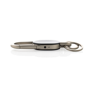 Portachiavi Keyfinder Dual nero - personalizzabile con logo