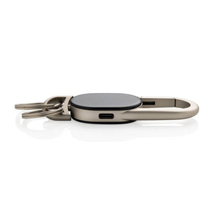 Portachiavi Keyfinder Dual nero - personalizzabile con logo