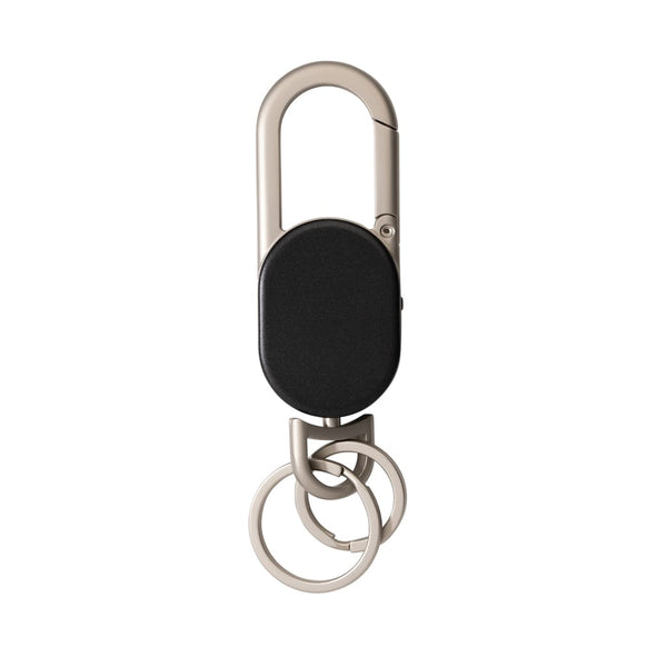 Portachiavi Keyfinder Dual nero - personalizzabile con logo