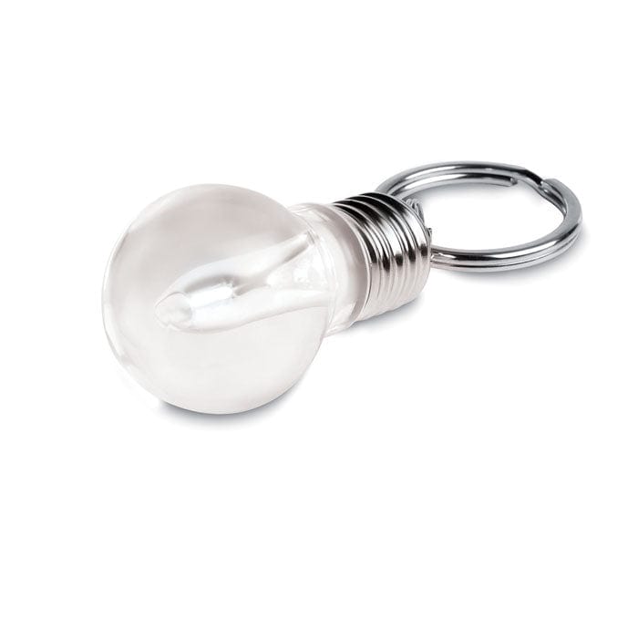 Portachiavi 'lampadina' trasparente - personalizzabile con logo