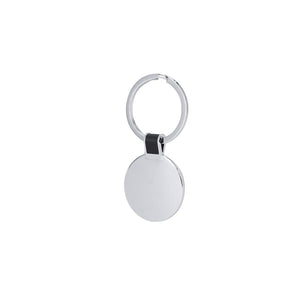 Portachiavi Melina color argento - personalizzabile con logo
