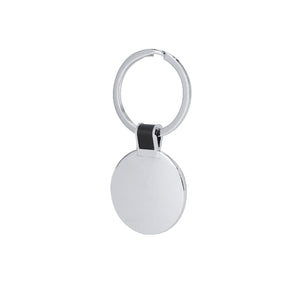 Portachiavi Melina color argento - personalizzabile con logo