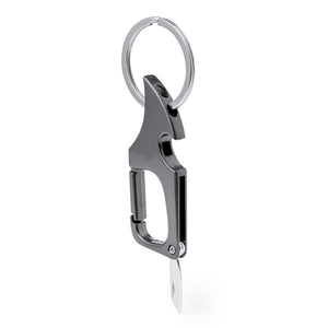 Portachiavi Multifunzione Kaizen color argento - personalizzabile con logo