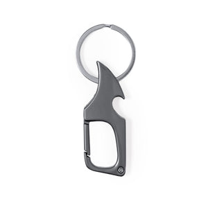 Portachiavi Multifunzione Kaizen color argento - personalizzabile con logo