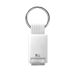 Portachiavi Nemoly bianco - personalizzabile con logo