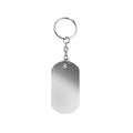 Portachiavi Nevek color argento - personalizzabile con logo