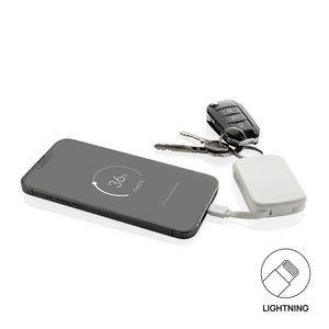 Portachiavi Nexo RCS con powerbank da 2.000 mAh e cavi - personalizzabile con logo