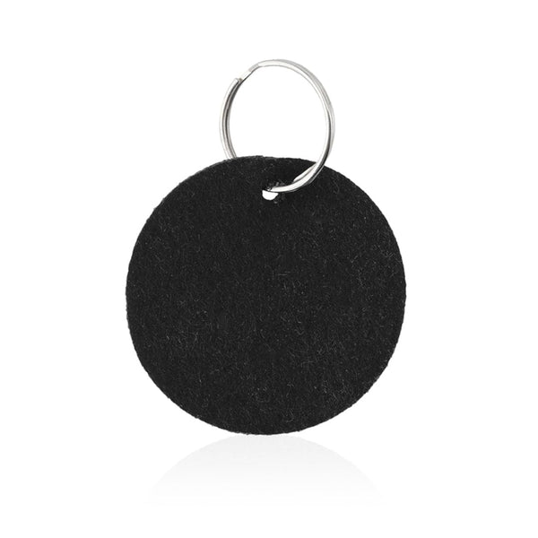 Portachiavi Nicles nero - personalizzabile con logo