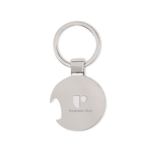 Portachiavi palla da calcio bianco - personalizzabile con logo