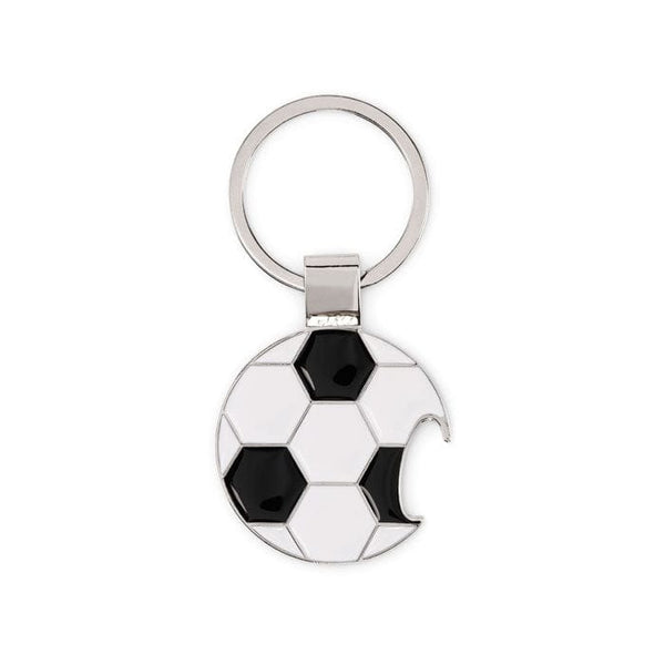 Portachiavi palla da calcio bianco - personalizzabile con logo