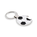 Portachiavi palla da calcio bianco - personalizzabile con logo
