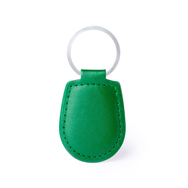 Portachiavi Pelcu verde - personalizzabile con logo