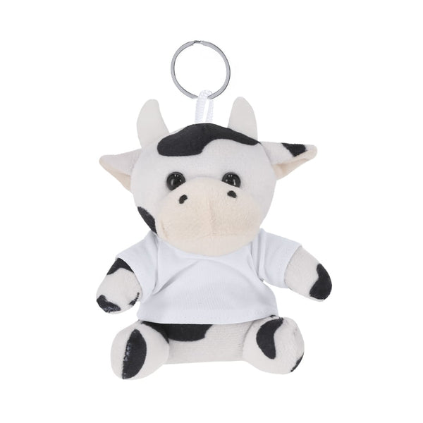 Portachiavi Peluche Goose bianco - personalizzabile con logo