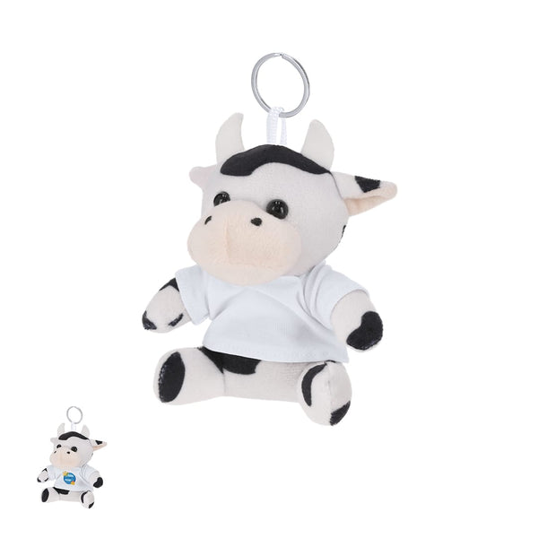 Portachiavi Peluche Goose bianco - personalizzabile con logo