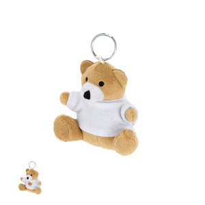 Portachiavi Peluche Pickford marrone - personalizzabile con logo