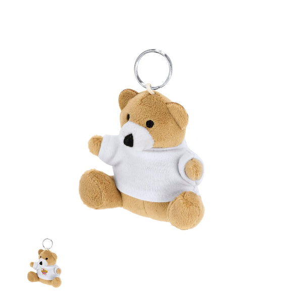 Portachiavi Peluche Pickford marrone - personalizzabile con logo