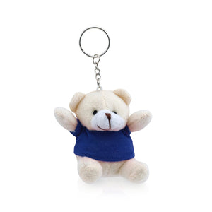 Portachiavi Peluche Tedchain blu - personalizzabile con logo