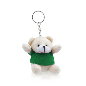 Portachiavi Peluche Tedchain verde - personalizzabile con logo