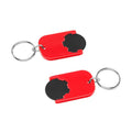 Portachiavi per carrelli basic EU Rosso / Nero - personalizzabile con logo
