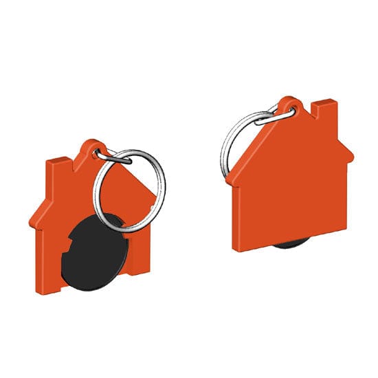 Portachiavi per carrello a forma di casa Colore: Arancione €0.36 - 7516R + colore casa + colore gettone-44
