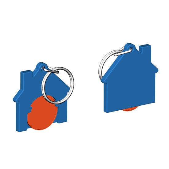 Portachiavi per carrello a forma di casa Colore: Blu €0.36 - 7516R + colore casa + colore gettone-28