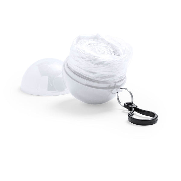 Portachiavi Poncho Rany bianco - personalizzabile con logo