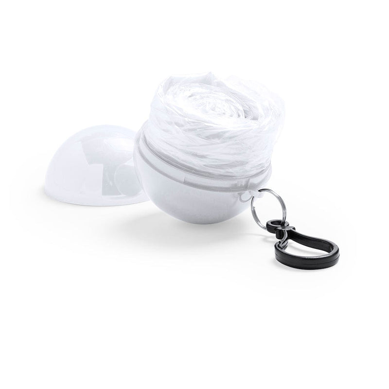 Portachiavi Poncho Rany bianco - personalizzabile con logo