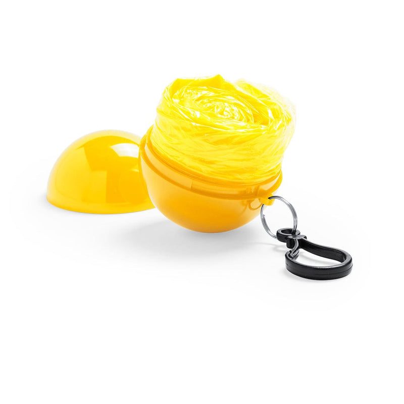Portachiavi Poncho Rany giallo - personalizzabile con logo