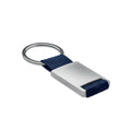 Portachiavi rettangolare blu navy - personalizzabile con logo