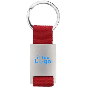 Portachiavi rettangolare - personalizzabile con logo