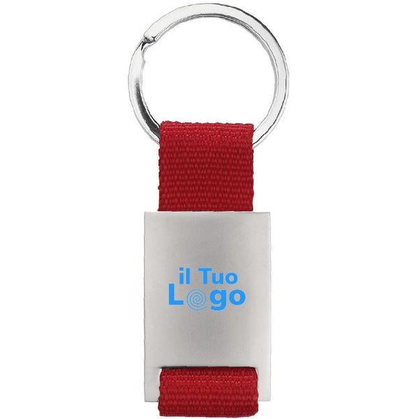 Portachiavi rettangolare - personalizzabile con logo