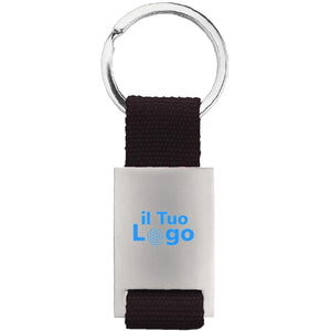 Portachiavi rettangolare - personalizzabile con logo