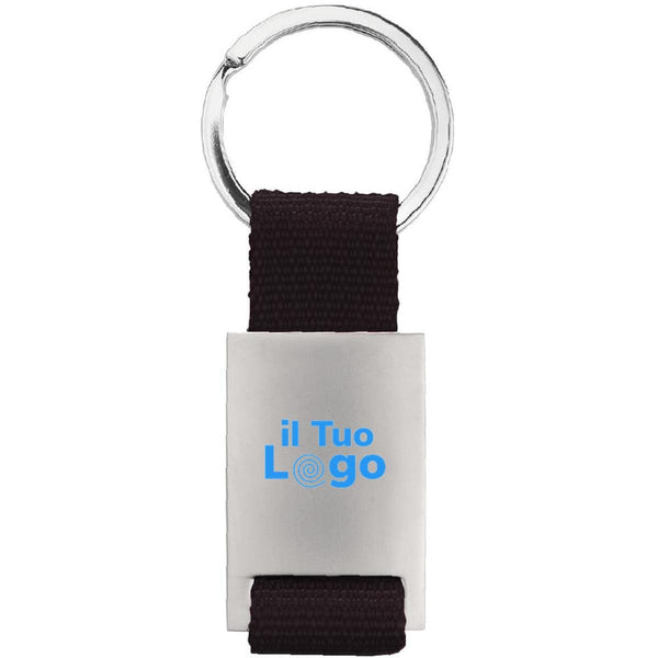 Portachiavi rettangolare - personalizzabile con logo