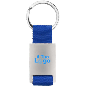 Portachiavi rettangolare - personalizzabile con logo