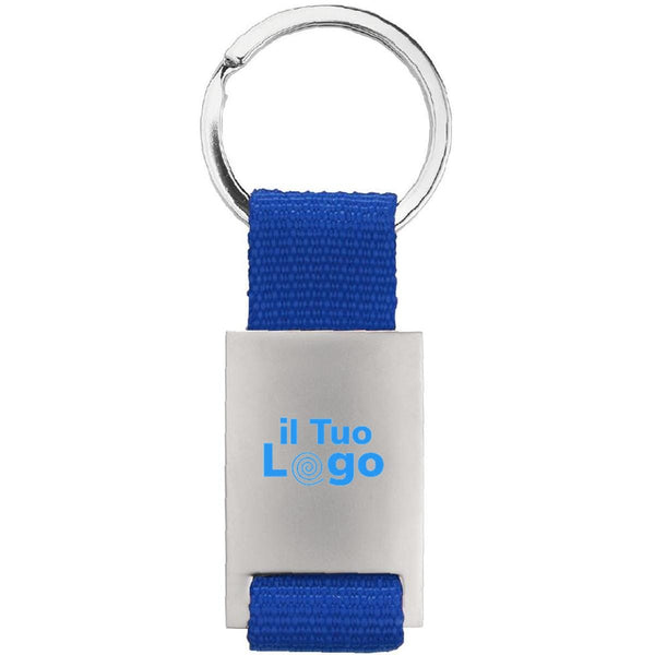 Portachiavi rettangolare - personalizzabile con logo