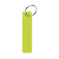 Portachiavi riflettente in PVC giallo - personalizzabile con logo