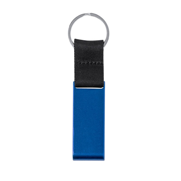 Portachiavi Supporto Fique blu - personalizzabile con logo