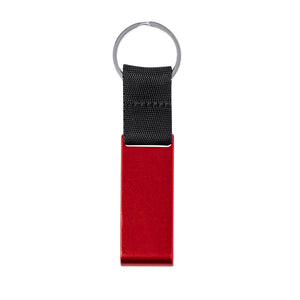 Portachiavi Supporto Fique rosso - personalizzabile con logo