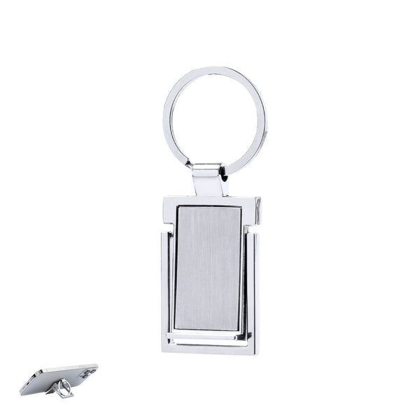 Portachiavi Supporto Hibayon color argento - personalizzabile con logo