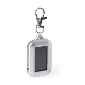 Portachiavi Torcia Eluxo color argento - personalizzabile con logo