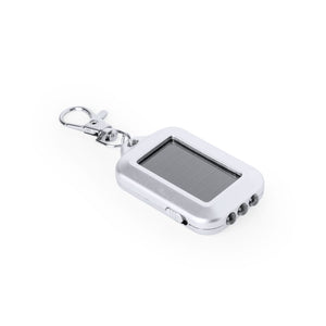 Portachiavi Torcia Eluxo color argento - personalizzabile con logo